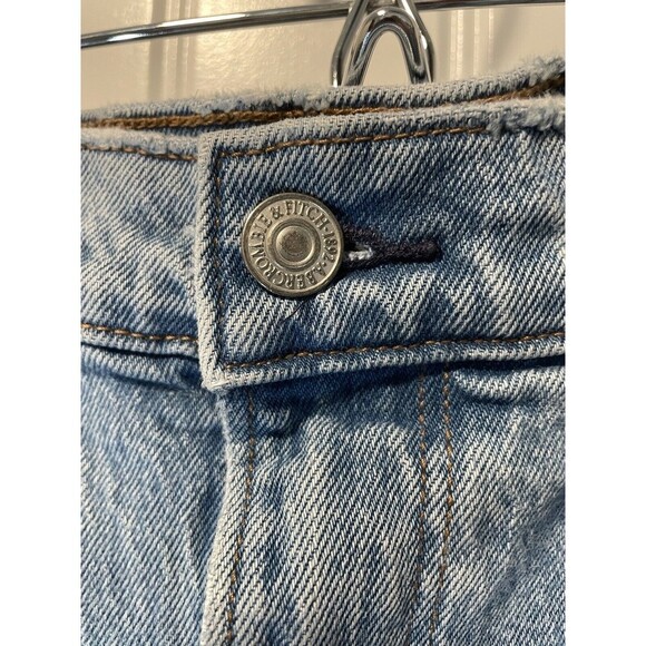 Abercrombie Fitch Womens Jeans 30 90s Straight Ultra High Rise Distressed Demin - Picture 6 of 12